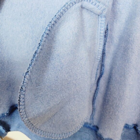 Vintage Handmade Unisex Outer Banks Swacket Sweater Jacket Sm Carolina Blue - Picture 14 of 14